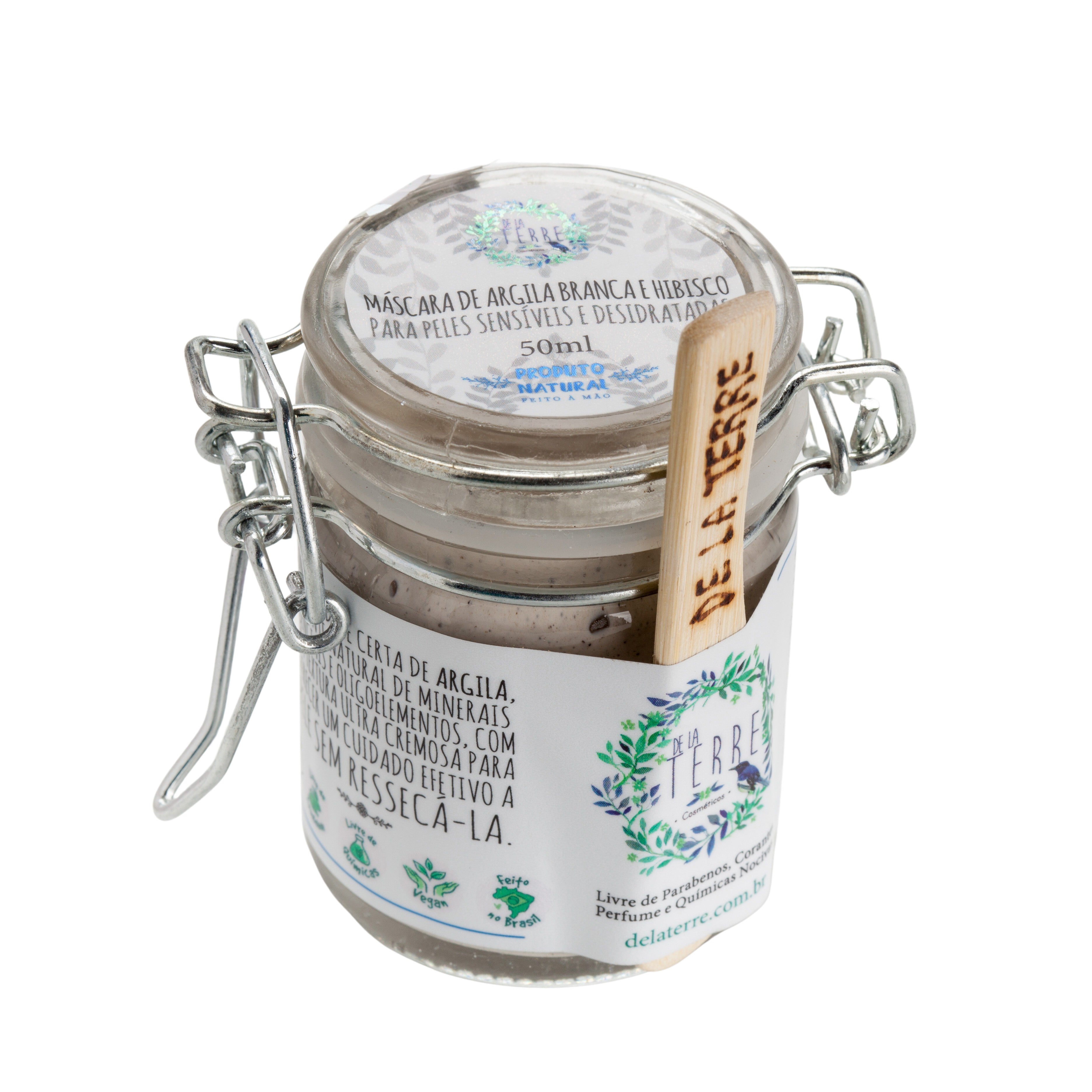 White Clay and Hibiscus Powder Facial Mask: For Sensitive and Dry Skin