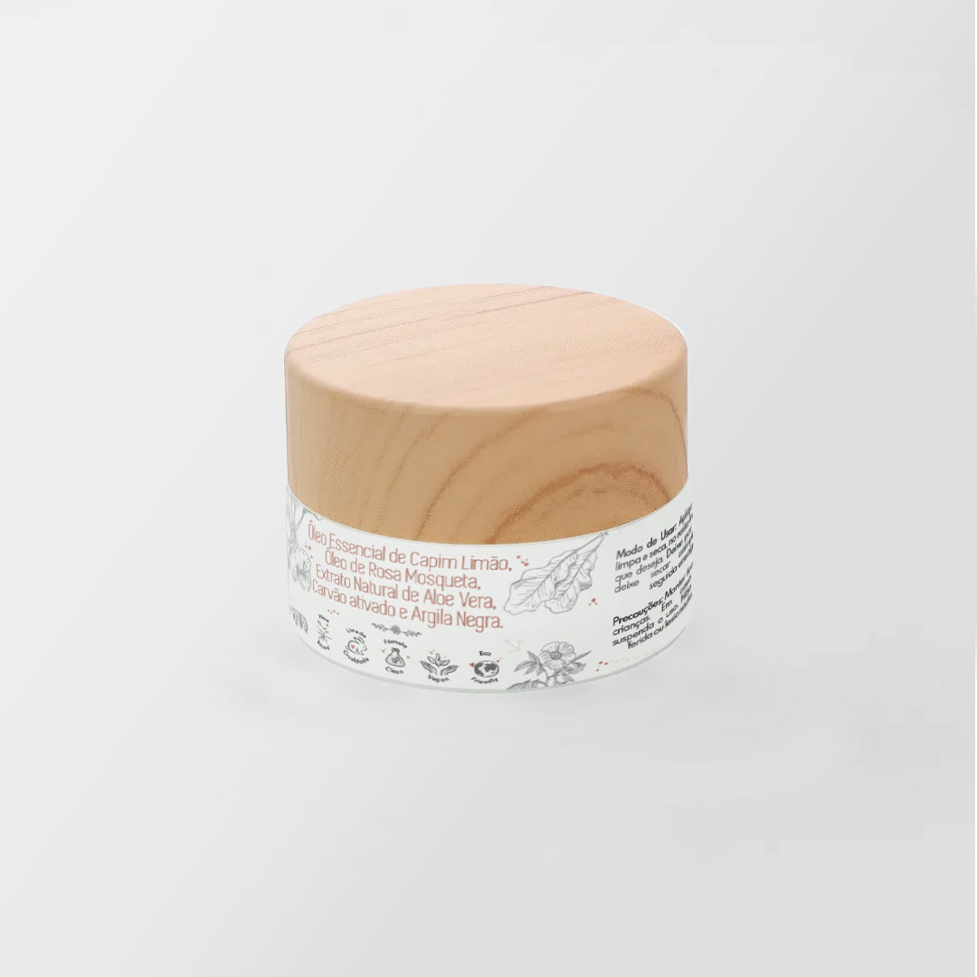 Máscara Facial de Argila Preta