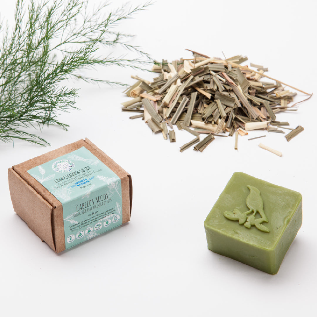 Solid Conditioner: Dry and Damaged Hair - Lemongrass and Patchouli