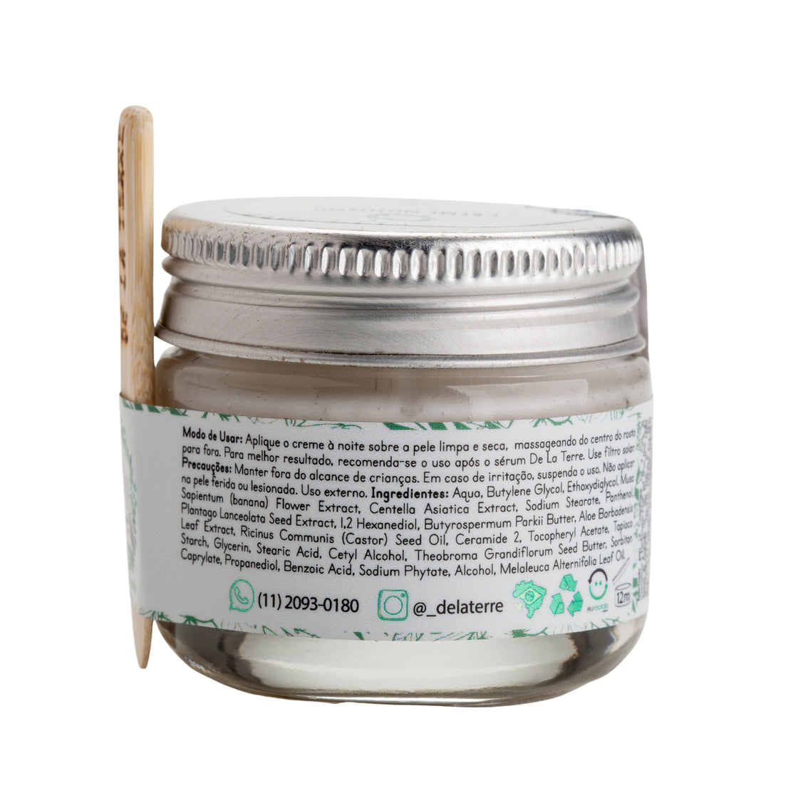 Creme Fito Ativo de Centella Asiatica e Flor de Bananeira (Rejuvenescedor) - De La Terre Cosmeticos